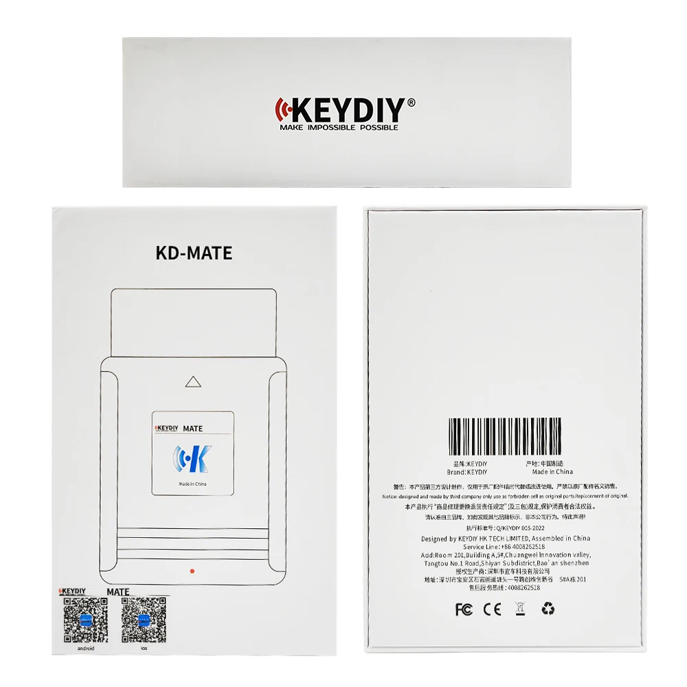 Oryginalny KD-MATE KD MATE Connect OBD programista pracuje z KD-X2/KD-MAX dla inteligentne klucze Toyota 4A/4D/8A i wszystkie klucze zgubione