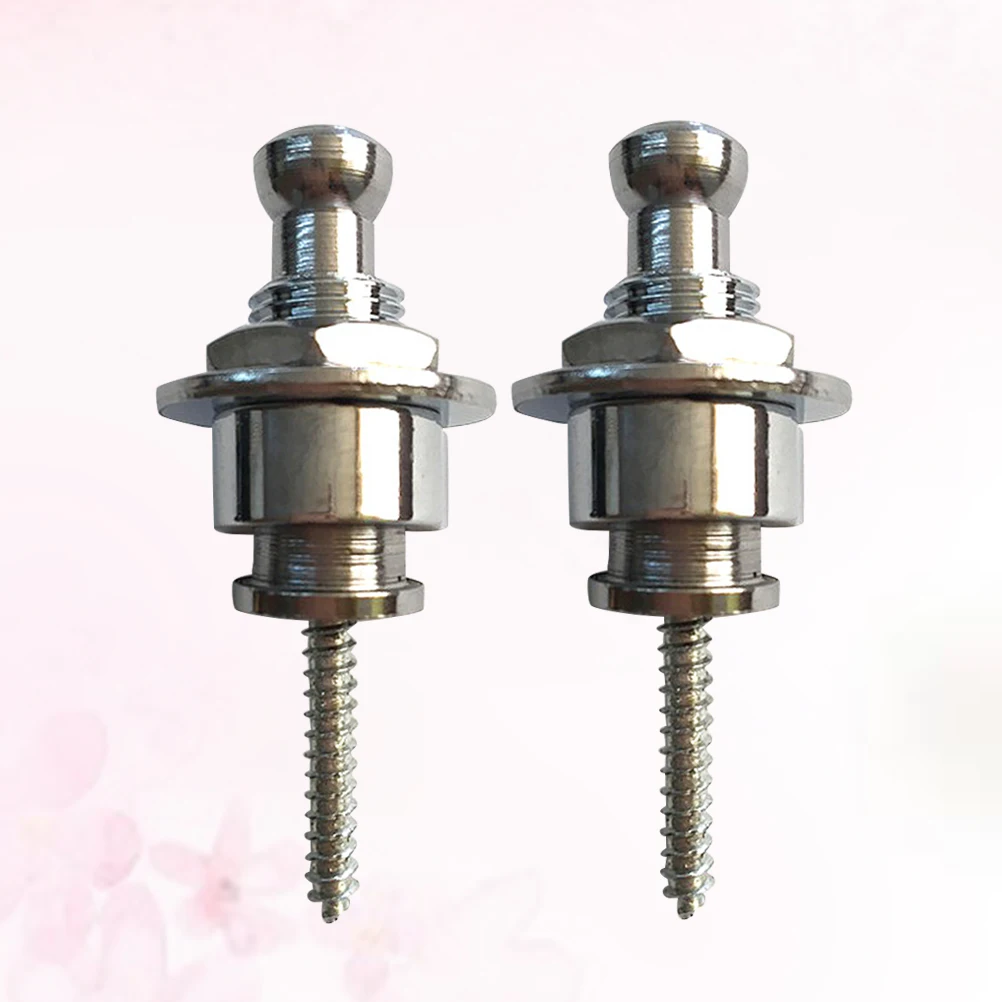 

2Pcs Guitar Strap Lock Metal Buckles Non slip Nails Button Electric Ukulele Durable Professional Treatment Secure Locking Easy