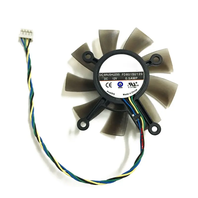 Ventilateur de refroidissement de carte graphique ASUS, 75MM, DC12V, 0,5 amp, 4 broches, pour GTX 560, GTX550Ti, HD7850