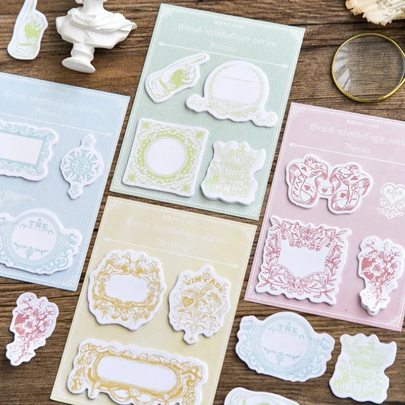 60pcs/45pcs Colored myth series memo pad N-times stickers creative note paper Kawaii Notepad 4 selections leaving message