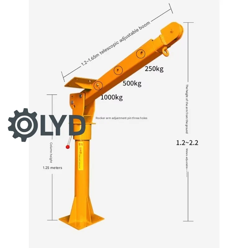 Truck Crane Home Small Hoist Electric Hoist Lift Handling Warehousing Transportation Equipment Lift Winch view 5