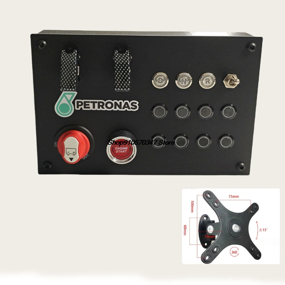 Simulates Racing Car Central Control Box Multifunctional Control Button Box PC USB for Fanatec /Thrustmaster /Logitech /Simdid