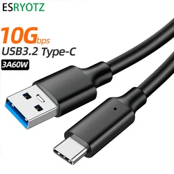 25cm 울트라 짧은 USB 유형 C 케이블 3A 남성 USB A-남성 유형-C 데이터 와이어 코드 삼성 화웨이 Xiaomi 고속 충전 케이블