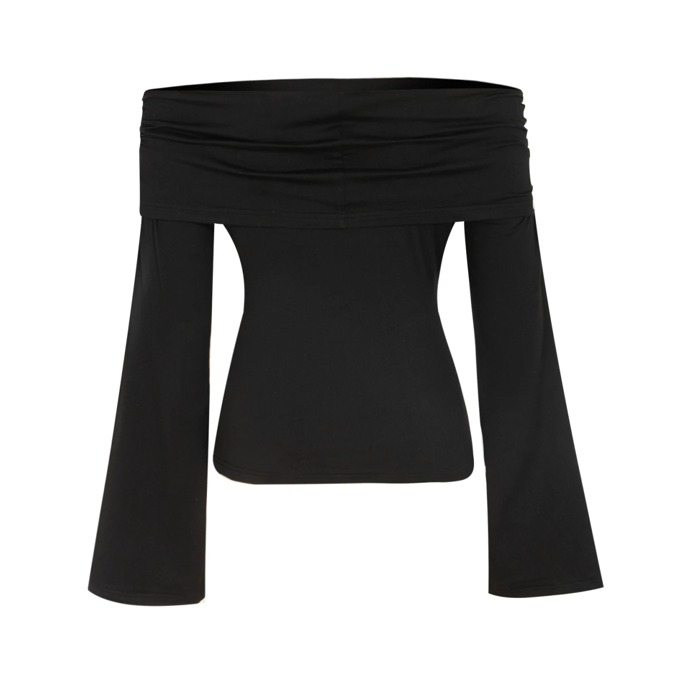 الخريف أزياء ركاب أنيقة كتف واحد تنوعا المرأة معطلة الكتف أعلى الاتجاه الجديد تصميم الراحة تناسب عارضة #3