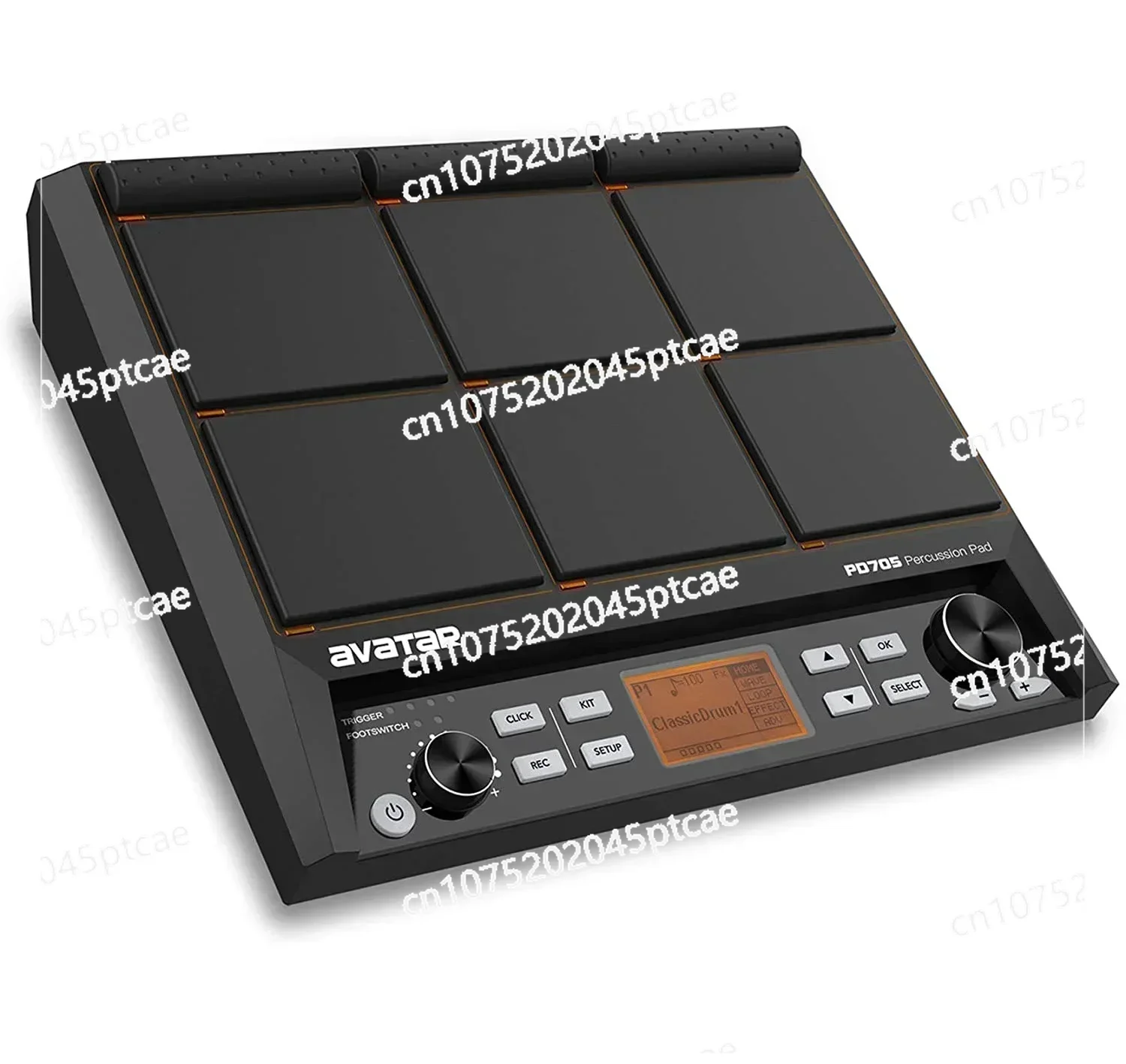 PD705 Percussion Pad 9-Sample Pad All-in-one Multipad Tabletop Electric Drum Set