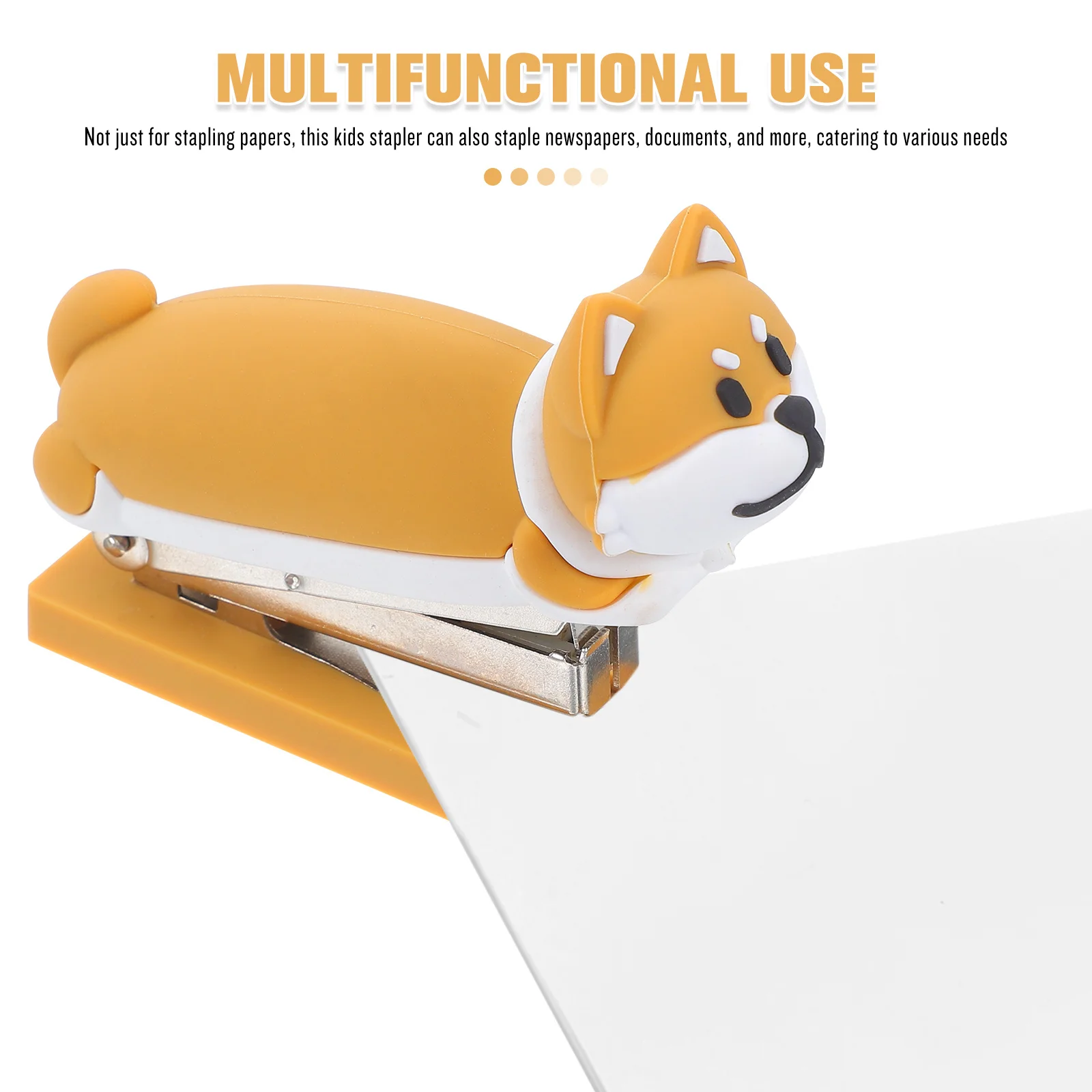 Mini Cute Stapler Adorable Compact Lightweight Travel Desk Stationery for Students Professionals Aesthetic Office