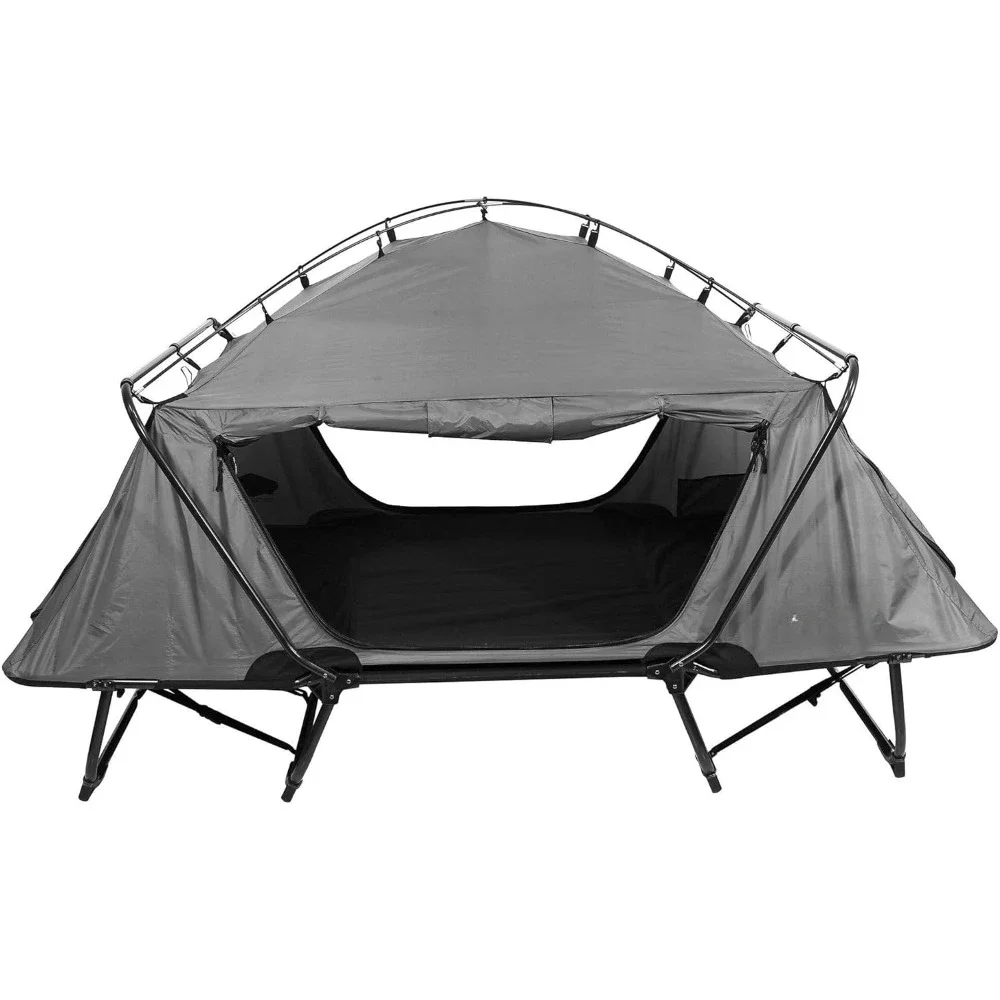 

2 Person Folding Off The Ground Camping Sleeping Bed Double Tent Cot Furnishings Hiking Sports Entertainment