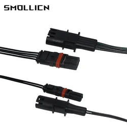1-50 Sets 2/4 Pin GT528i GT53 Modified Door Handle Connector Wire Harness Plug Rearview Mirror Heating Socket For BMW