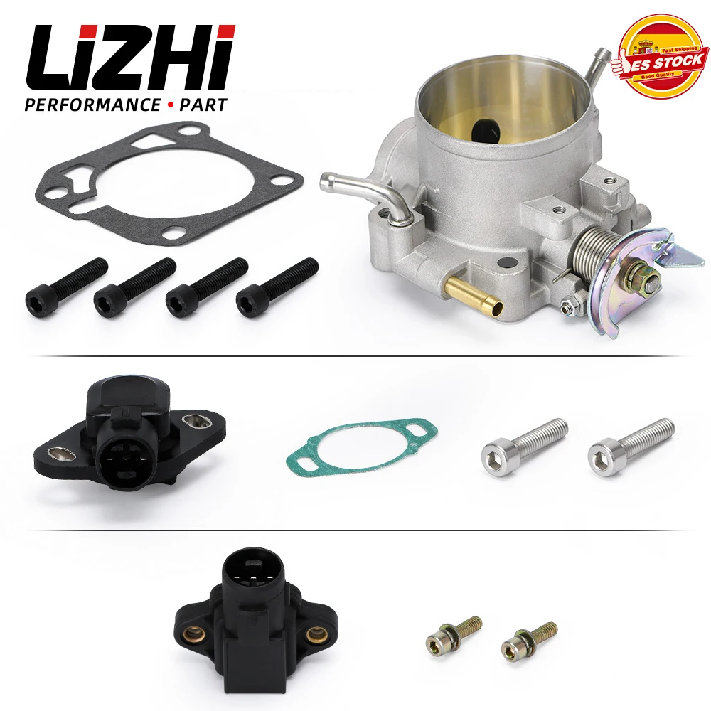 LIZHI - 70MM Throttle Body Kit With TPS And MAP Sensor for Honda B/D/H/F Series B16 B18 309-05-1050 Throttle Bodies 309051050