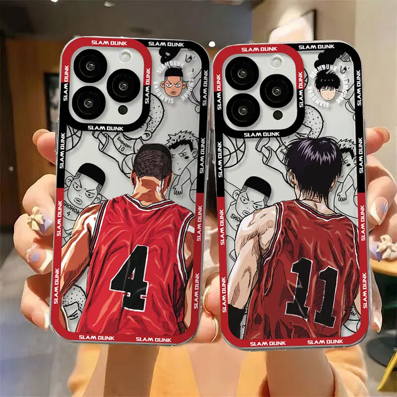 Custodia per telefono Hotblood Anime SLAM DUNK per Samsung S24 S23 S22 S21 S20 S10 FE Note20 Note10 Plus Ultra Lite 5G Cover morbida in TPU