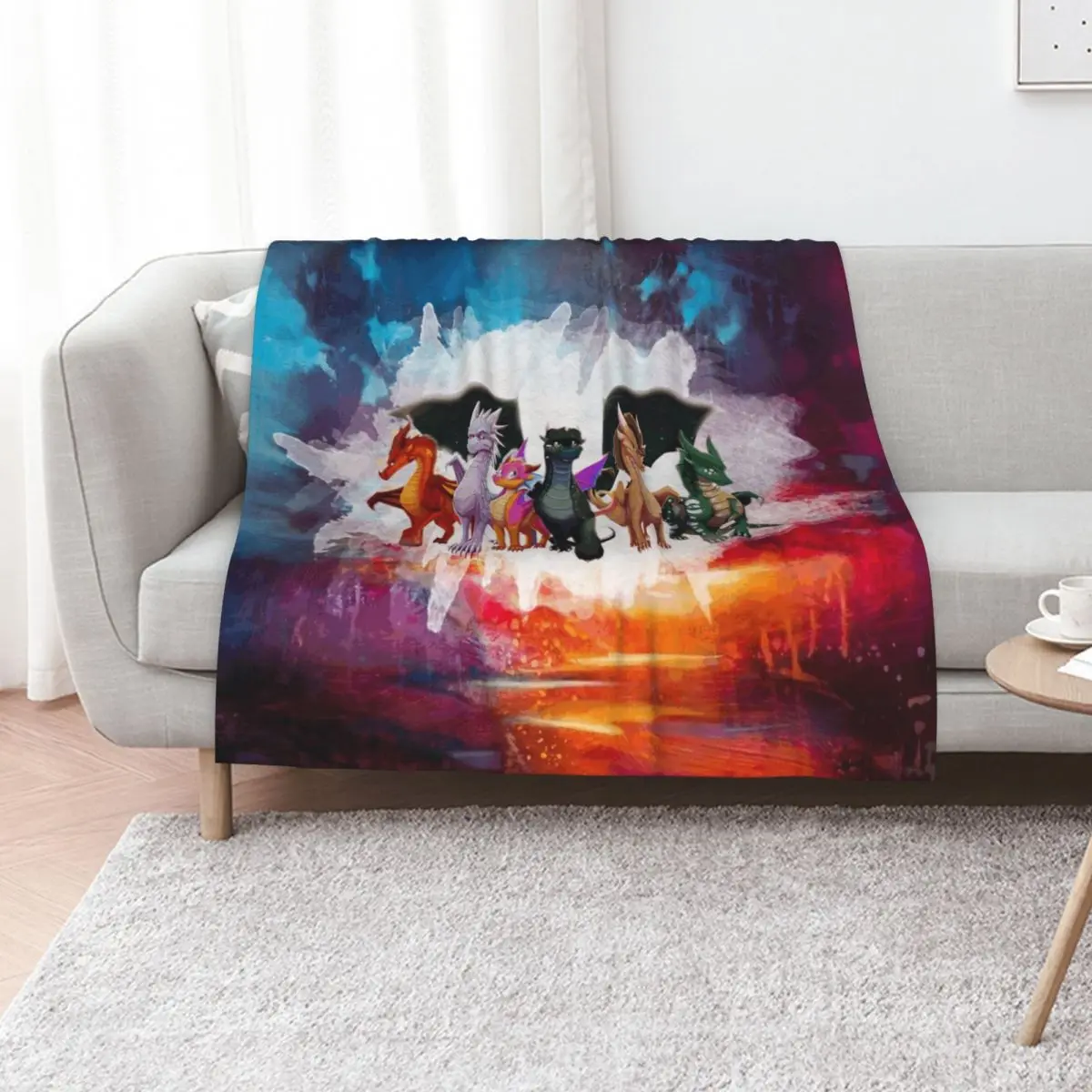 Wing Of fire Light Squad dragon Throw Blanket Blankets For Bed wednesday Bed covers Luxury Throw Hairys Loose Blankets