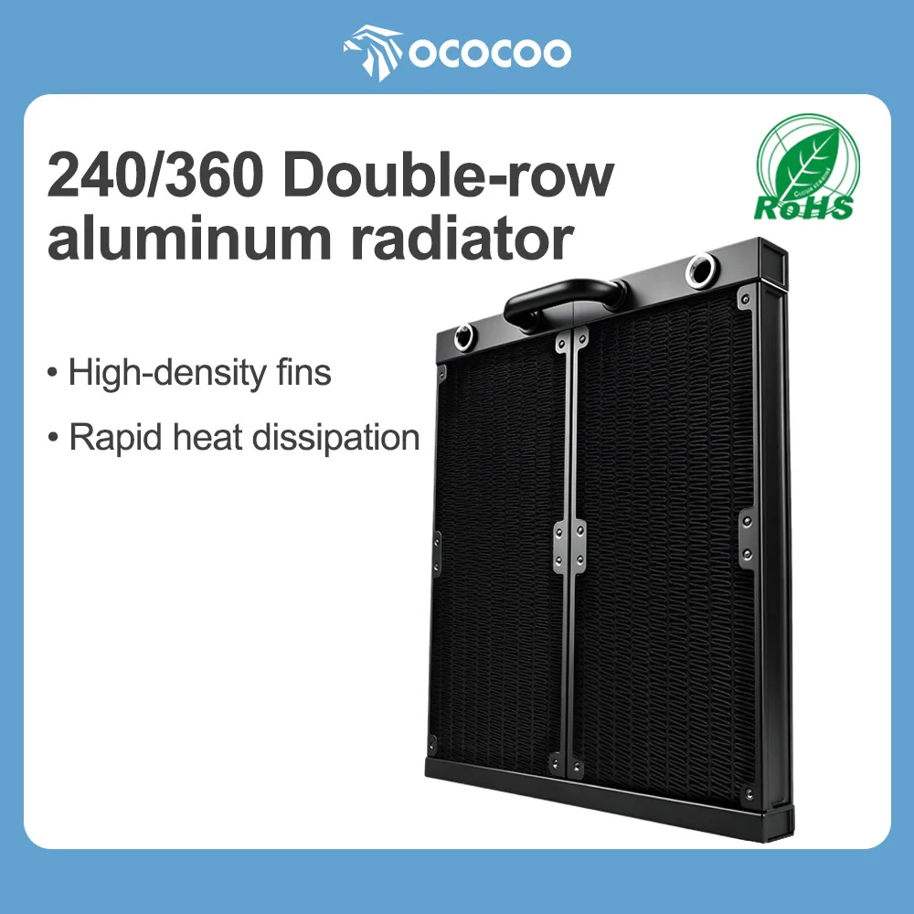 OCOCOO Industrial Level Water Cooling Aluminum Radiator Robust Construction Continuous Output Stable Server Room Data Center