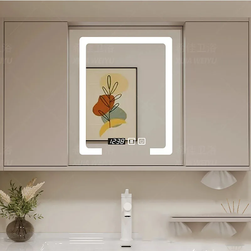 

Display Wall Bathroom Cabinet Storage Partitions Organizer Over Makeup Cupboard Modern Decorations Archivadores Home Furniture