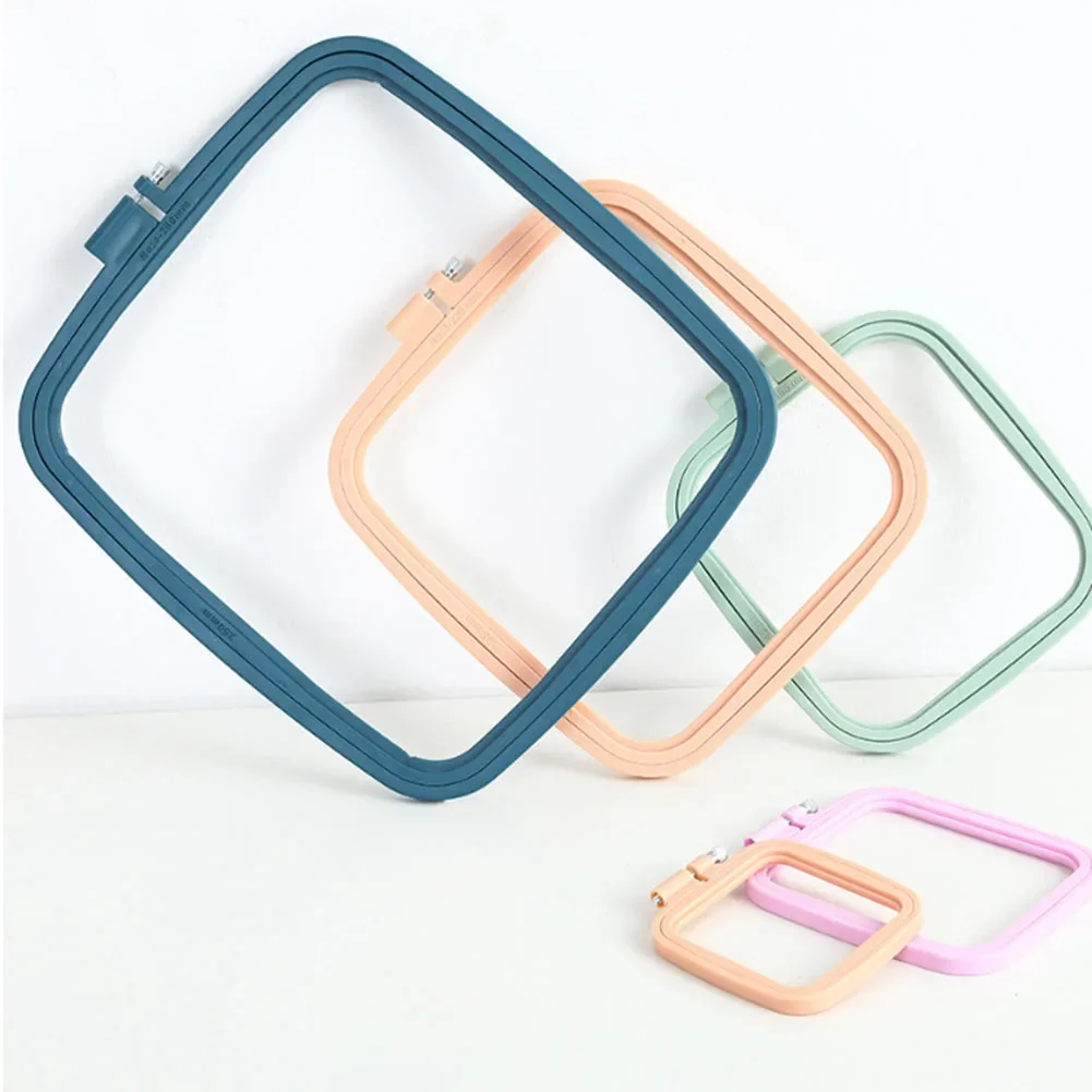 1pc ABS Embroidery Hoops Square Embroidery Frame Household Supplies Sewing Accessories Handmade Crafts DIY Accessories