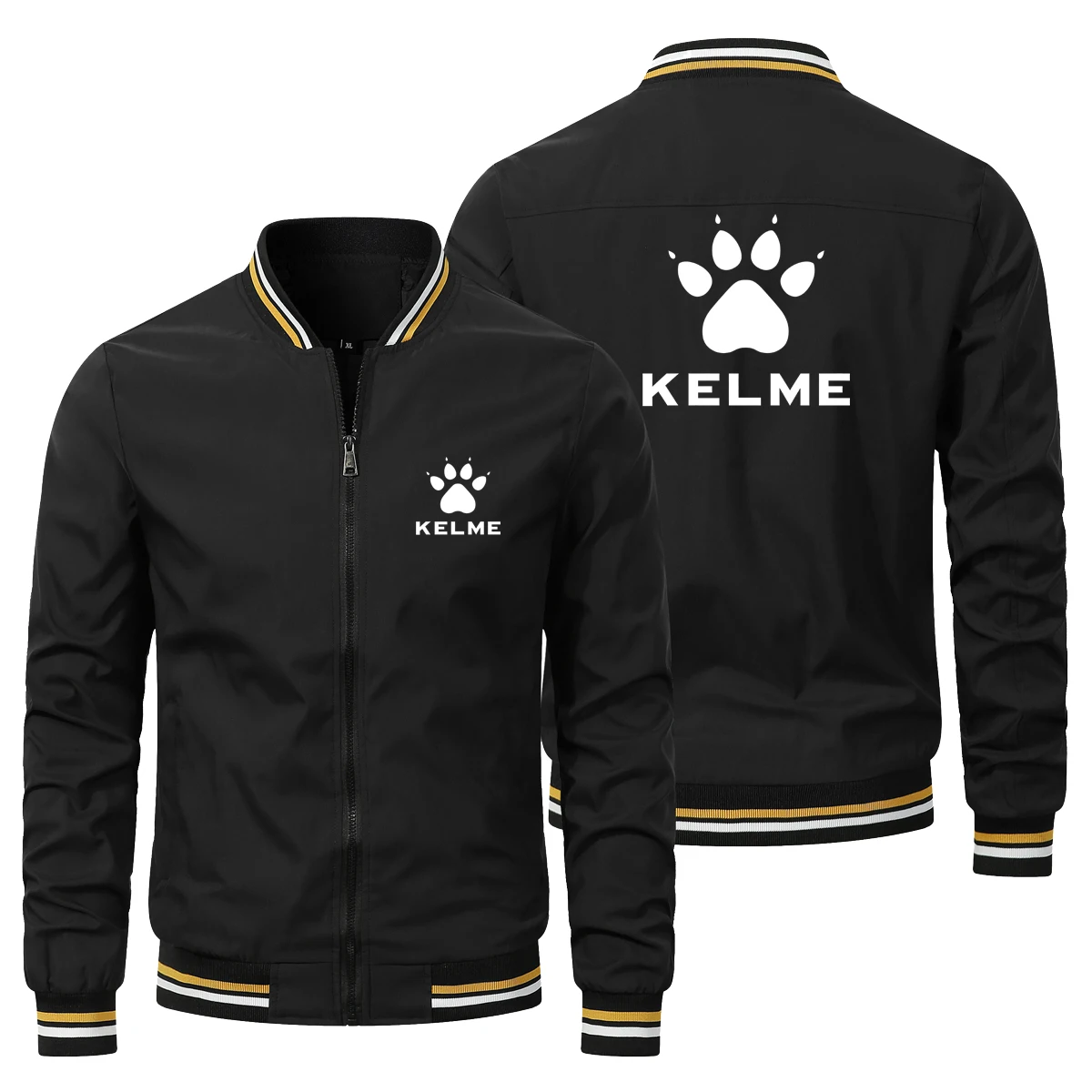 KELME Mei Asian Cup Series Training Sports Jacket - Men's Loose Running Sports Coat - Outdoor Daily Baseball Jacket