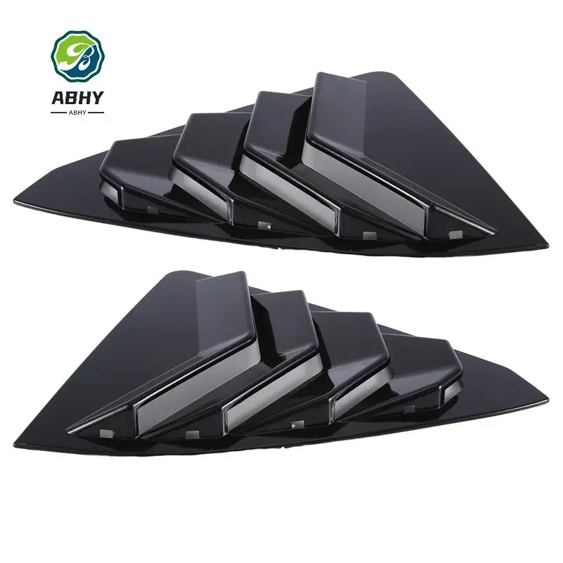 

ABHY-1Pair Car Rear Side Window Louver Scoop Shutter Cover Trim For Toyota Lexus ES 350 300H Air Vent Shade Spoiler Deflector