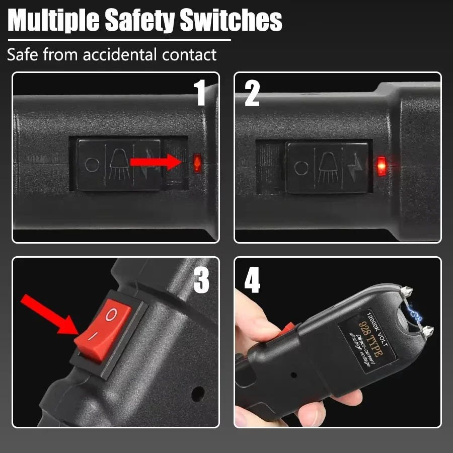 928 Flashlight - Indoor and Outdoor Personal Lighting Self-defense Flashlight, Providing A Sense of Security