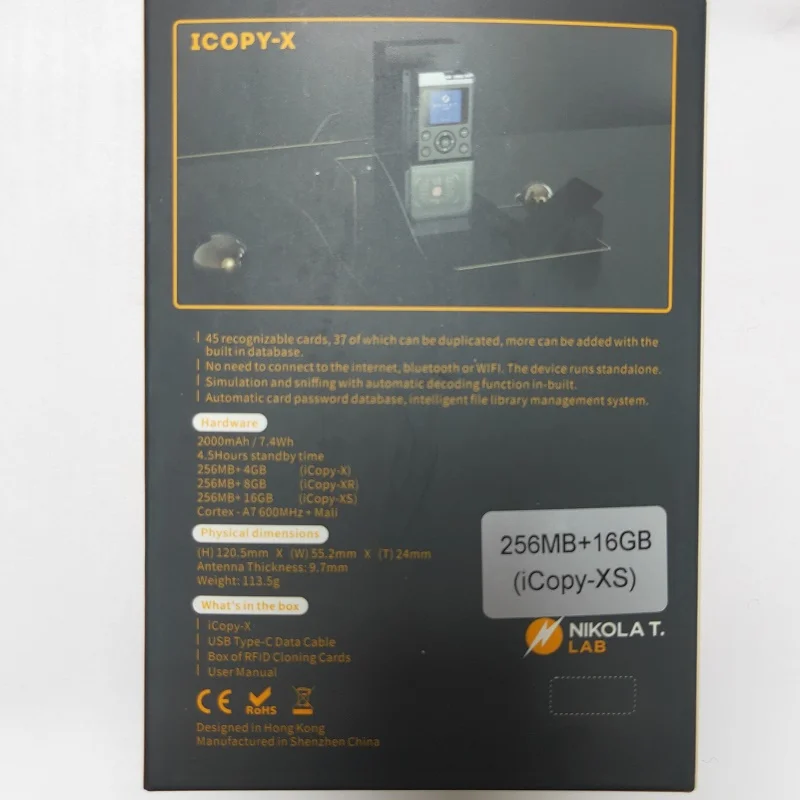 ICOPY-X (XS Version) Handheld RFID Decoding Copier With Proxmark3 PC Mode From Nikola Best Duplicator