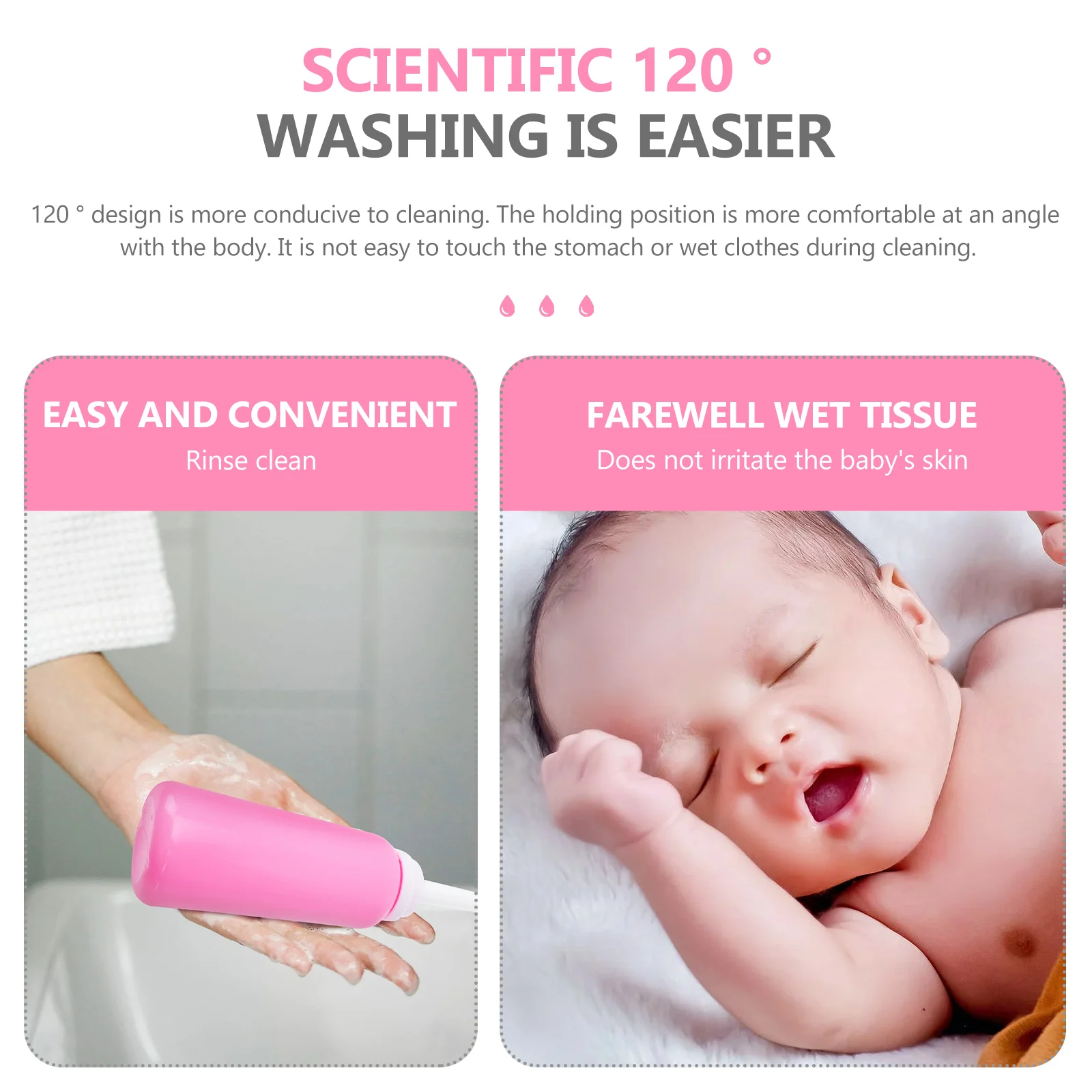 

Handheld Douche Rinse Cleaning Device Portable Premium Durable Safe For Women Babies Dust Cover Easy Use Travel Purifier Private