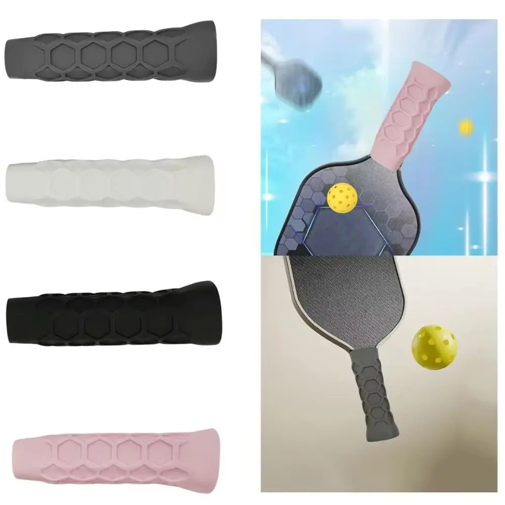 Silicone Pickleball Paddle Grip Cover Non-Slip Padel Accessories Silica Gel Undergrip Reusable Handle Pickleball Racket Overgrip