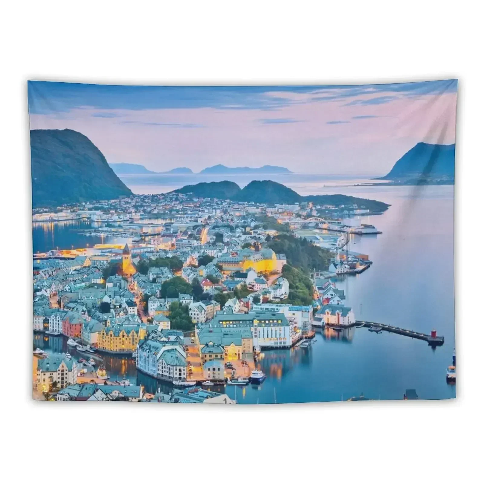 

Norwegian City of Alesund Tapestry Wall Hanging Wall Outdoor Decoration House Decorations Tapestry