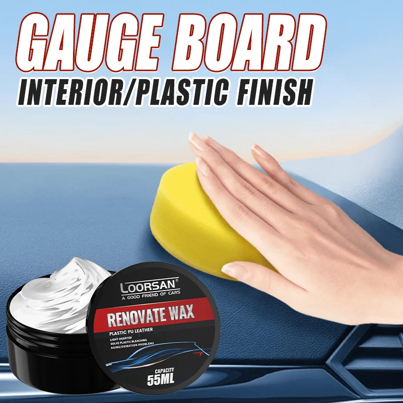 طقم شمع التجديد الداخلي من Loarsan، ترميم لوحة قياس متعددة الوظائف، طلاء كريستال نانو للأجزاء البلاستيكية، #1