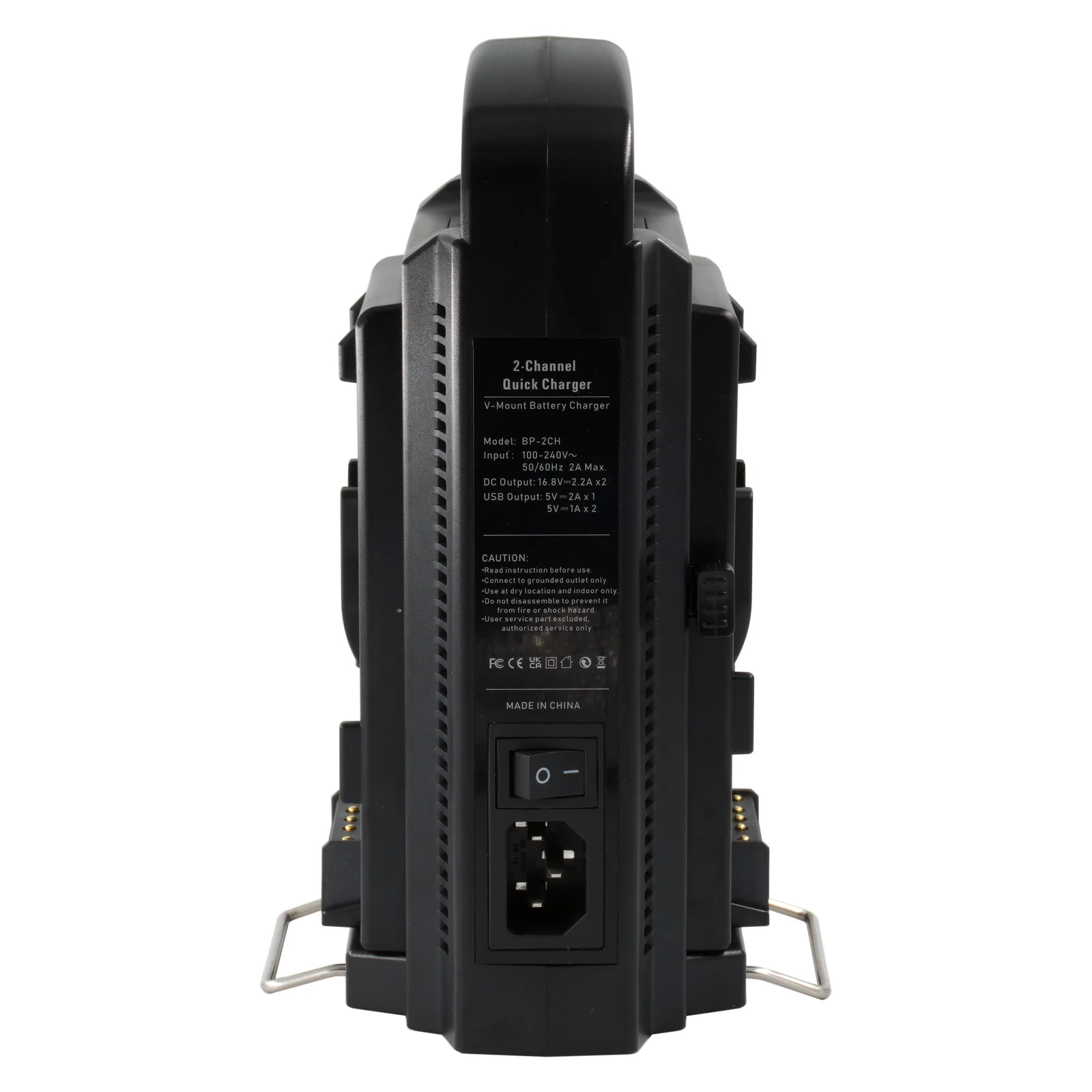 BP-2CH Dual Charger for Sony V Mount Battery Two Charger Port Fast Charger