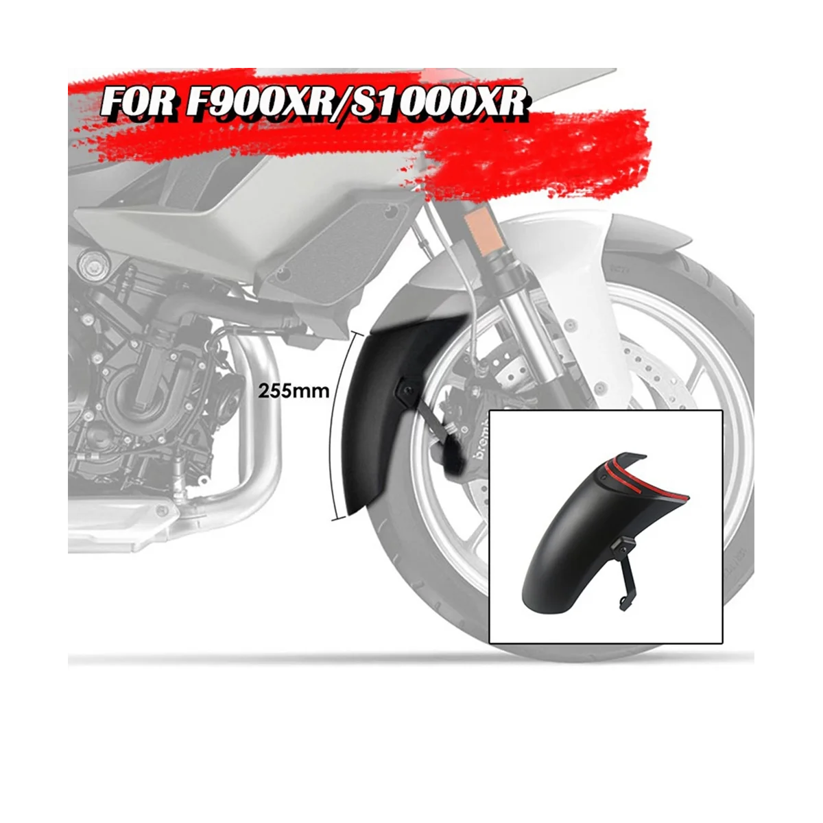 Motorcycle Front Mudguard Fender Rear Extender Extension for BMW F900XR S1000XR F900 S1000 XR