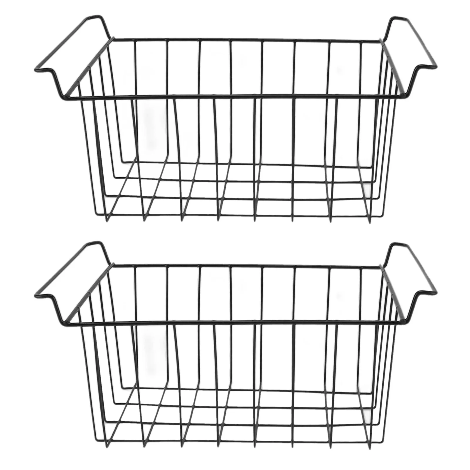2 Stuks Koelkast Opslag Mand Staaldraad Opknoping Drank Organizer Voor Koelkast Planken