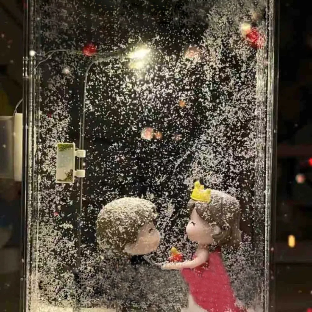 

Материалы «сделай сам», снежная сцена, ночник, рождественский декор, снежная ночь ручной работы, уличный фонарь с куклой снеговика, декор для рабочего стола