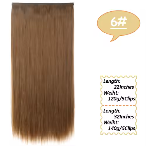 NICESY Synthetic Long Wavy 5 Clips Hair Extensions 22Inch/32Inch Clip On Hair Extensions High Tempreture Fake For Women - Image 36