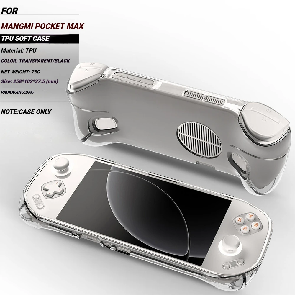 For MangMi Pocket Max TPU Transparent Soft Case Ultra Thin Protective Cover Shockproof Dustproof and Wear Resistant Shell