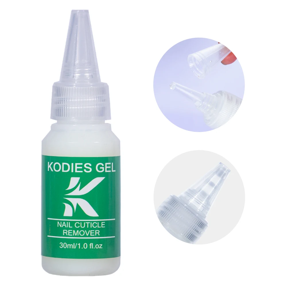 KODIES – dissolvant professionnel pour cuticules, GEL, adoucissant, liquide, exfoliant, traitement à l'huile, adoucit la peau morte, pour manucure, 30ml