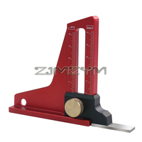 Woodworking Height Gauge - Aluminum Alloy Depth Gauge - Adjustable Measuring Tool for Workbench Saw Table