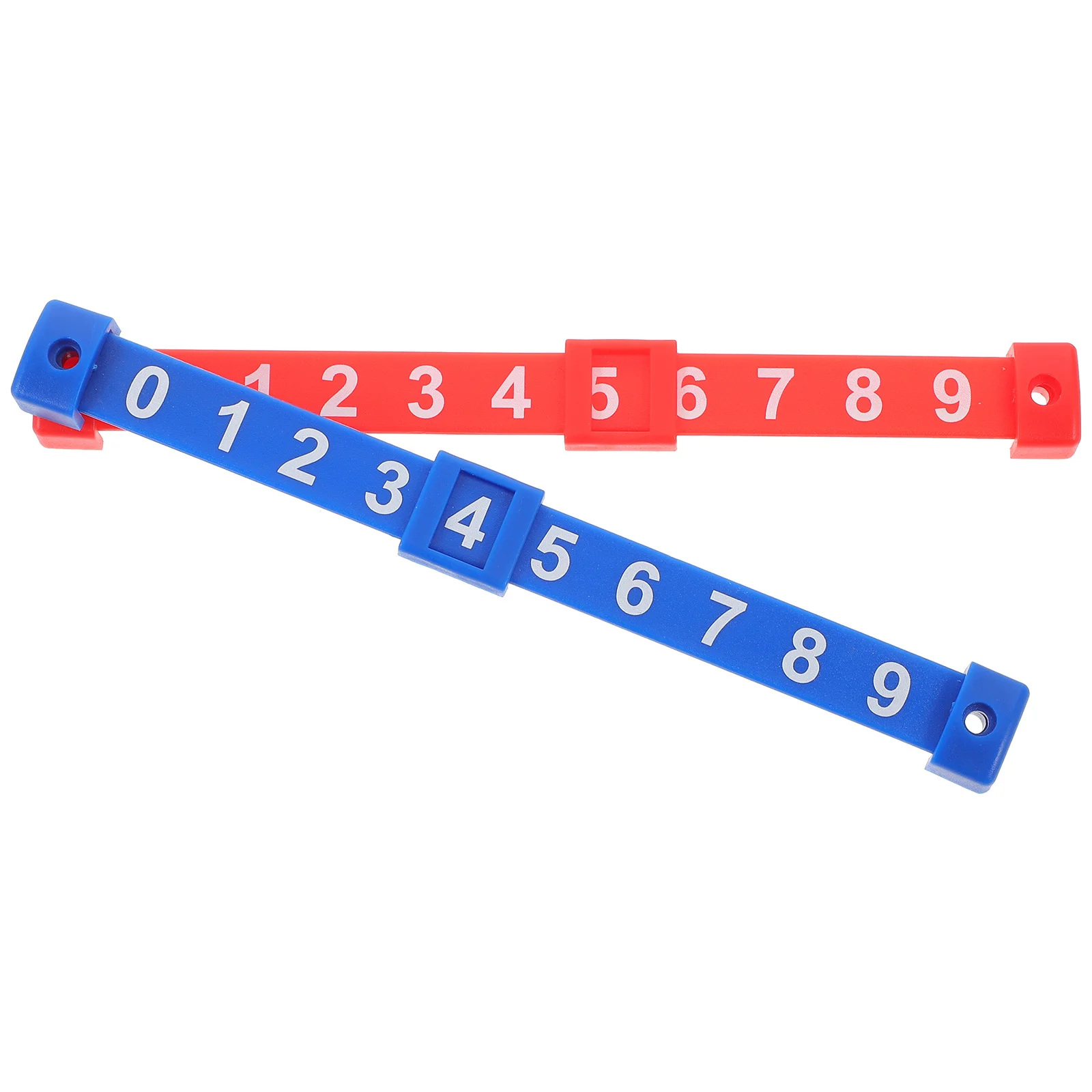 

2 шт., счетчики результатов для настольного футбола, многофункциональные бруски для секретаря, прочный материал из полипропилена, длительное использование, маркировка распорок для настольных игр
