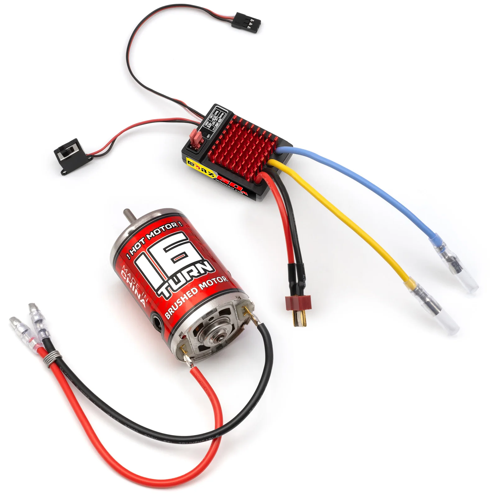 RCXAZ 540 Pro Brushed Motor 12T-75T 60A Waterdichte ESC Snelheidsregelaar Combo voor 1/10 RC Crawler Klim Drift Auto Boot