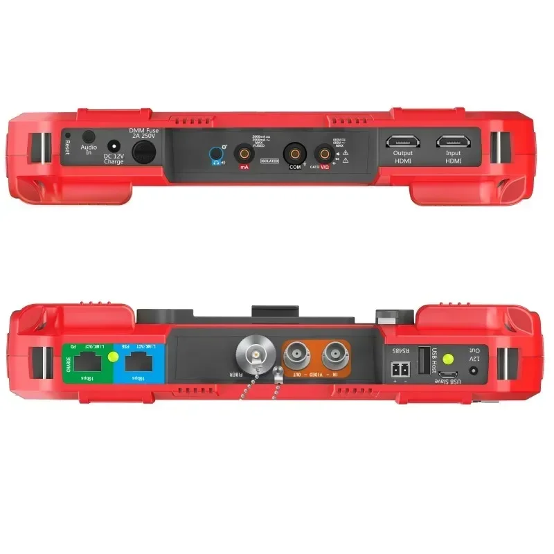 Imagem -05 - Dupla Bateria Cctv Câmera Tester Tvi Cvi Ahd ip Dt-a86 Tela Analógico Suporte de Teste