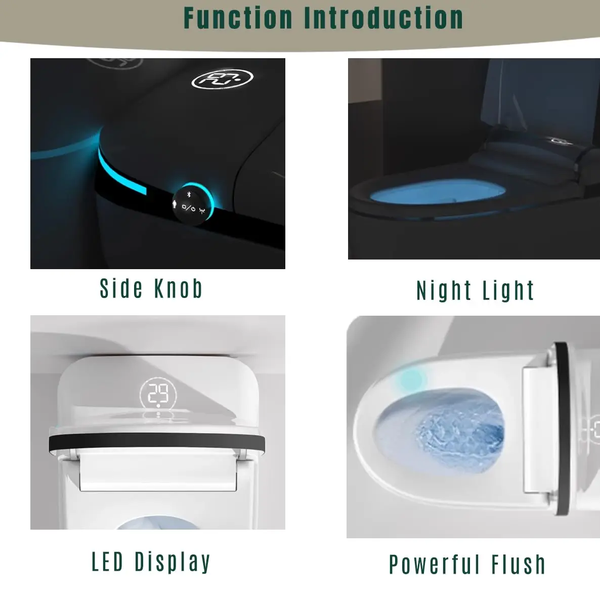 Smart Heated Bidet Toilet System 4
