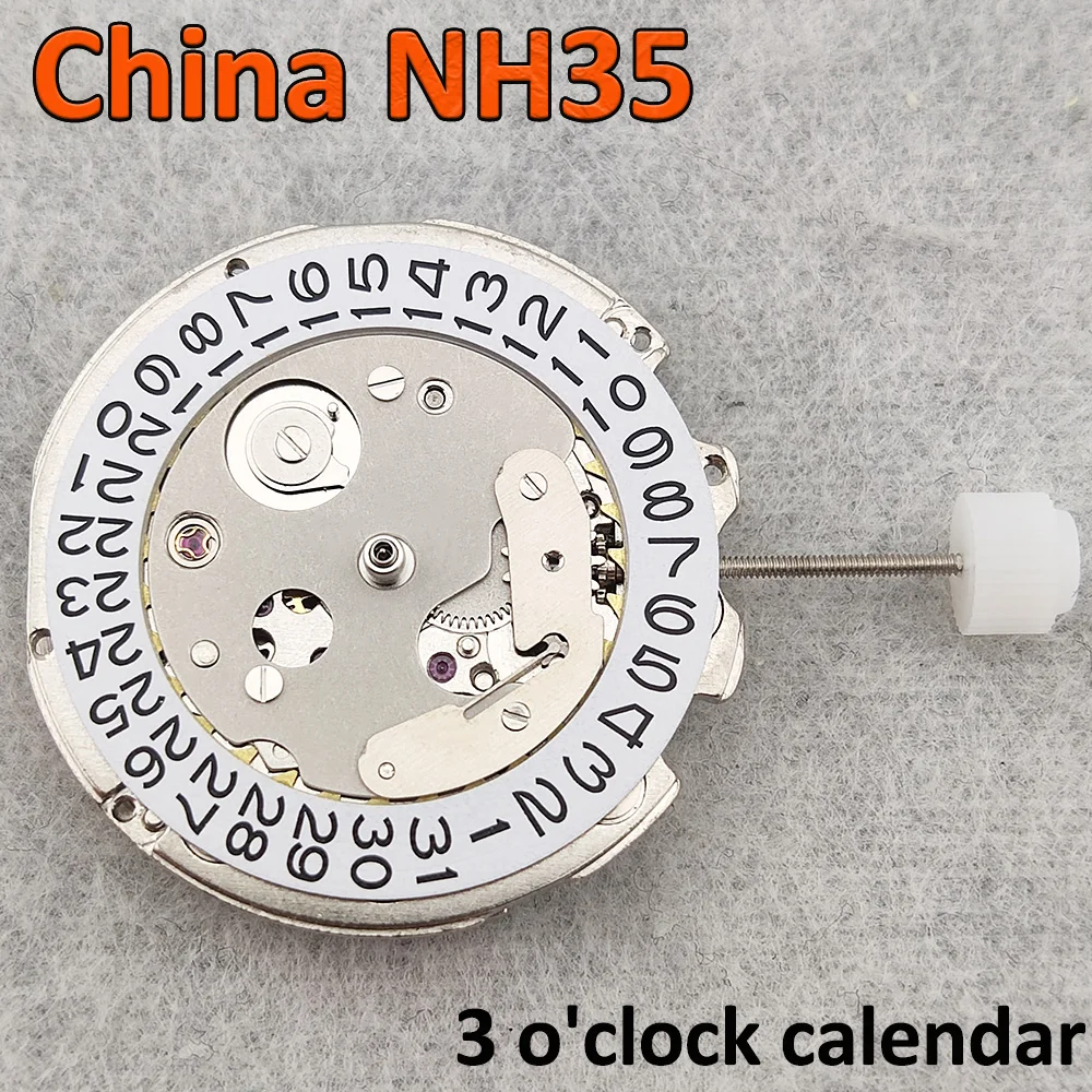 

China NH35 Movement High Accuracy Automatic Mechanical Movement Can Replace The Japanese NH35 Movement At 3 o'clock Calendar