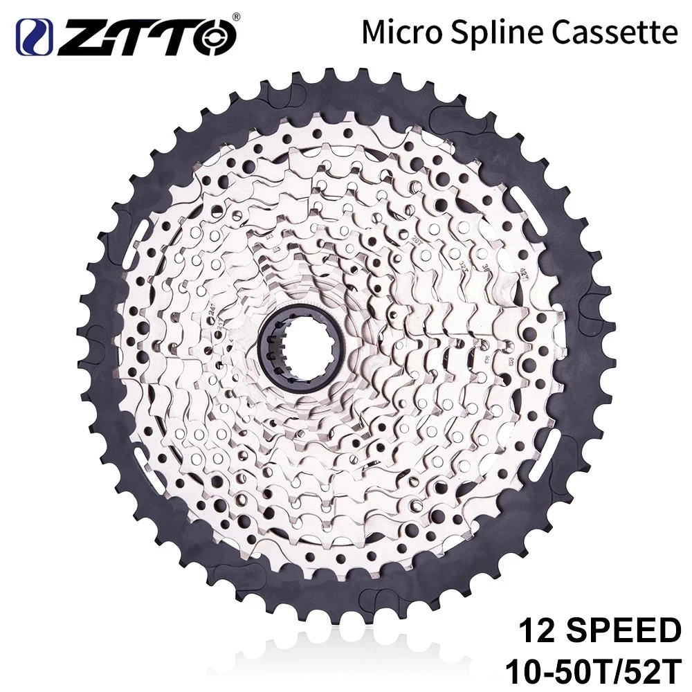 

Кассета ZTTO MTB, 12 Скоростей, 10-50T/52T MS, подходит для корпуса MS Hub, 12 В, свободное колесо, совместимое с M6100 M7100 M8100 M9100 Bike K7, звездочка