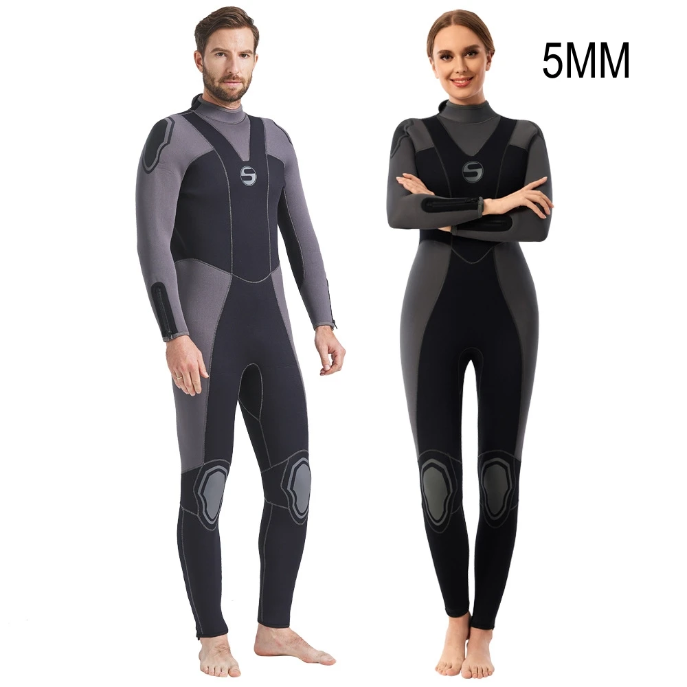 5MM Neoprene Keep Warm UnderWater Hunting Outdoor Swim Kayaking Surfing Drifting Wetsuit For Men Women Scuba Snorkel Diving Suit