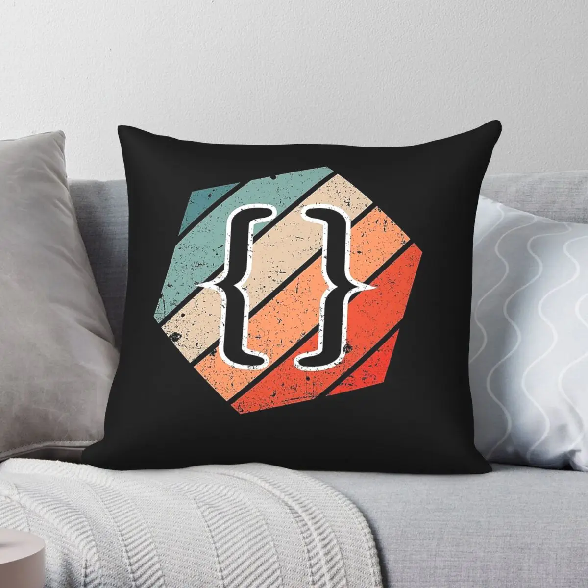 Web Developer Css Javascript Html 5 Pillowcase Polyester Linen Velvet Creative Decorative Pillow Bed Cushion Cover Wholesale