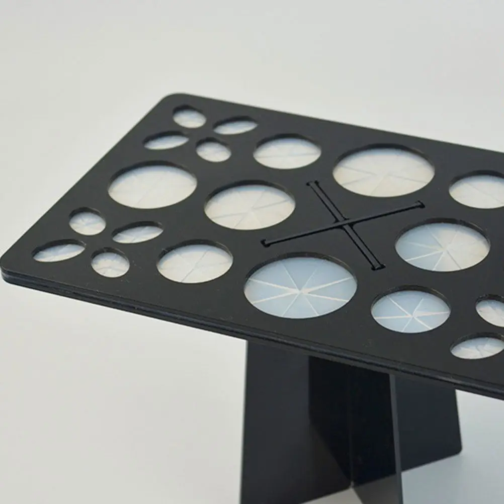 26-Hole Acrylic Makeup Brush Drying Rack Stand for Air Drying Brushes Nail Art Tools Craft Brushes Organizer Storage