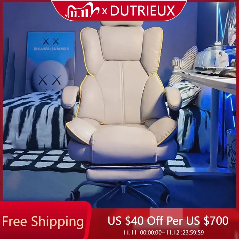 

Designer Luxury Office Chair Ergonomic Salon Study Swivel Throne Vanity Rolling Office Chair Recliner Mobilya Home Furniture