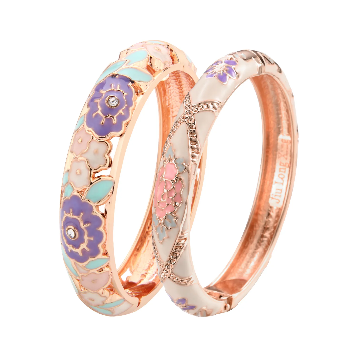 2PCS Indian Bangles For Women Women\'s Bangle Cloisonne Bracelet Sets Women\'s Jewelry Vintage Accessories Trendy Style Bangles