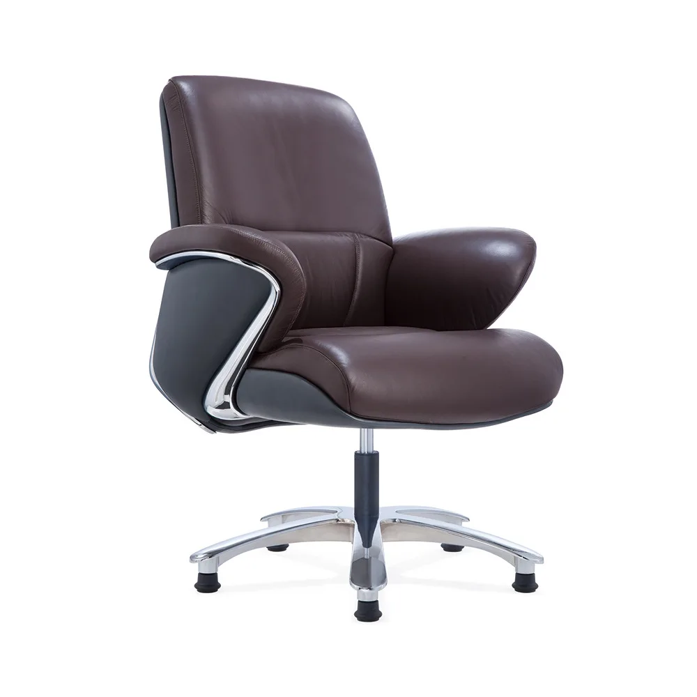 High-end boss chair leather luxury home office comfortable sedentary rotating business