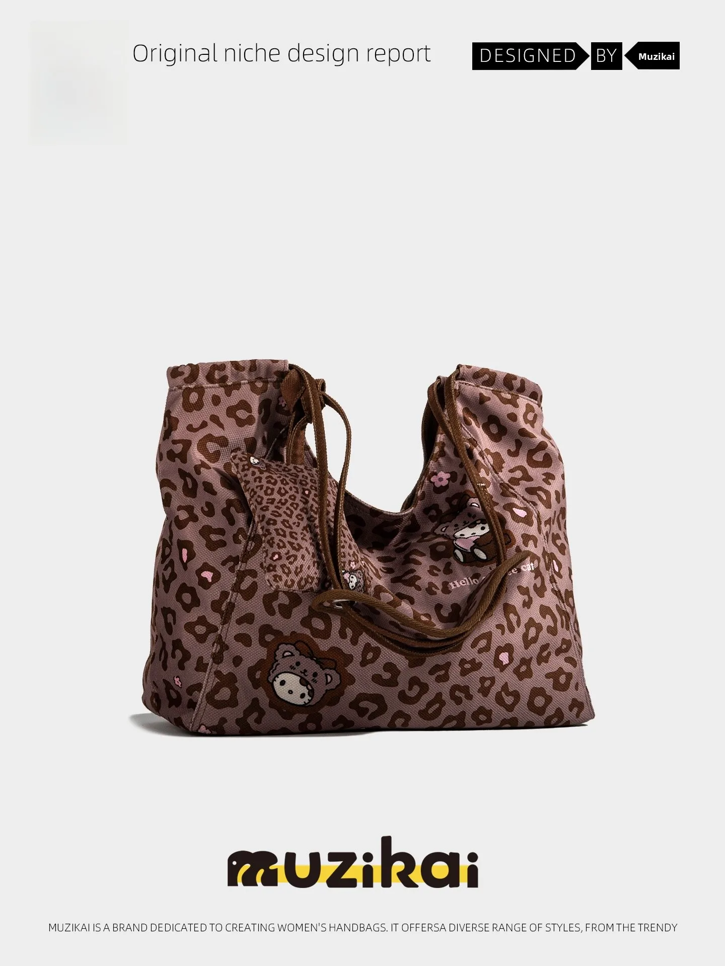 

MuziKai Large Capacity Single Shoulder Bag Women's Fashion Color Block Cartoon Commuter Tote Bag Casual Simple Style Handbag
