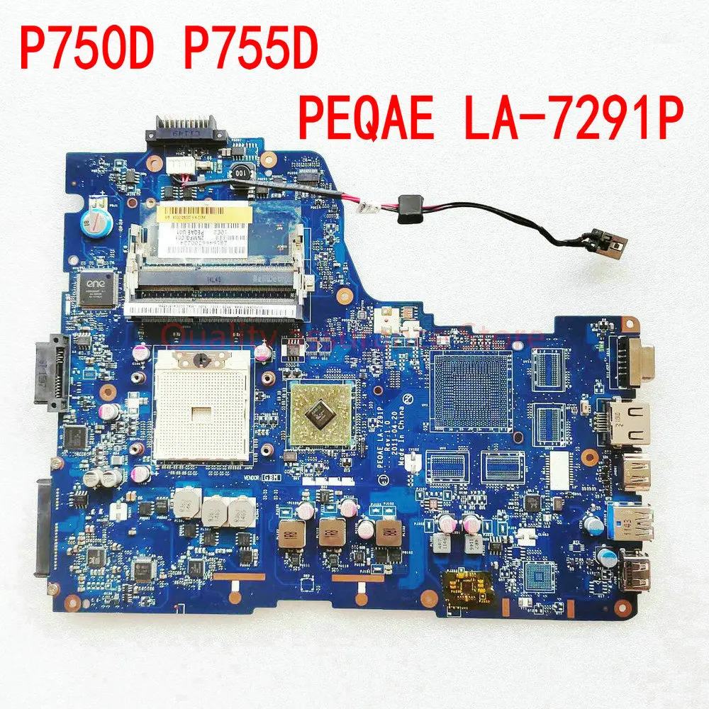 

LA-7291P ДЛЯ Toshiba Satellite P750D P755D Материнская плата ноутбука K 000126000 PEQAE LA-7291P DDR3