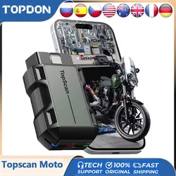 TOPDON TopScan Moto Car Scan Auto Motorcycle Diagnostic Tools Engine OBD2 Scanner Tool Professional Universal