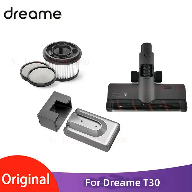 Original dreame T30 vacuum cleaner, water tank mop, filter, additional battery replacement, roller brush replaceable parts